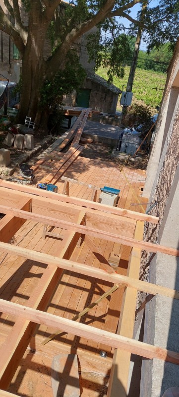 Réalisation d'une terrasse bois proche de Pezenas